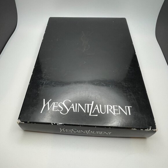 YSL Yves Saint Laurent Vintage Set of 2 Monogram Washcloths -- Preowned - Picture 4 of 5